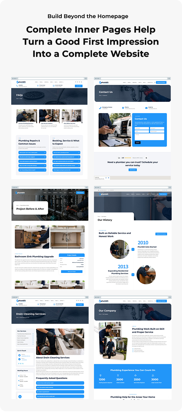 Plumbit - Plumbing, Drain & Heating WordPress Theme